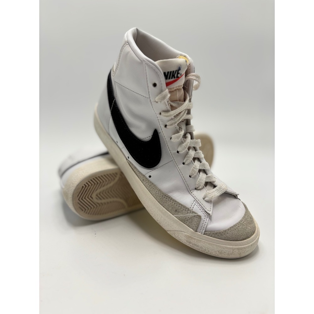 Nike Blazer Mid 77 Vintage White Black CZ1055-100 Mens 7 Womens 8.5 High Top